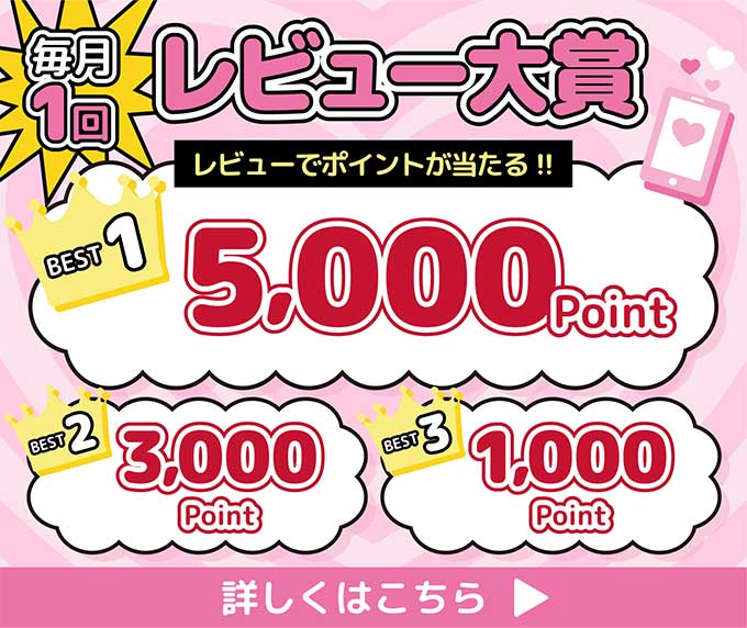 レビュー大賞 レビューでポイントが当たる！