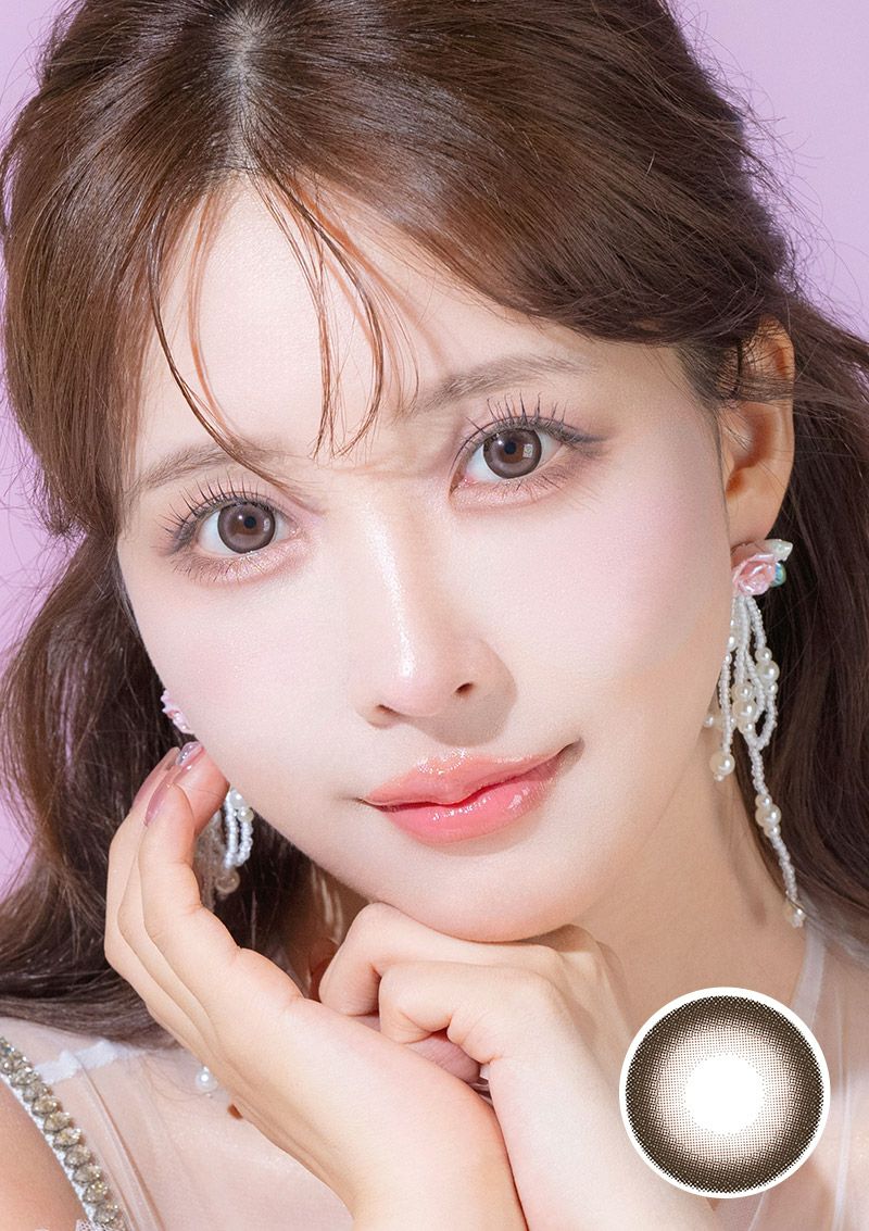 ♡専用♡ご確認用　ローズクォーツマリア様　コンクシェル　アラシャンロングイ マジェットリラックス マリアージュブラウン 14.5mm | カラコン